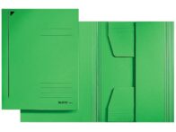 Klaffmappe LEITZ kartong folio grønn