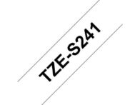 Tape BROTHER TZES-241 18mmx8m sort/hvit