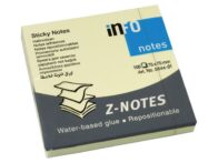 Notatblokk INFO Z-N 75x75mm gul