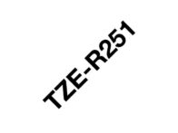 Tape BROTHER TZER251 sort/hvitt 24mm