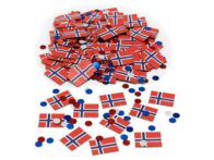 Konfetti JOKER flagg Norge