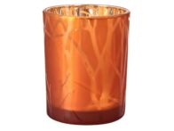 Lysholder DUNI 100x80mm Shimmer Rust