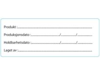 Etikett matmerking 105x40mm 300stk